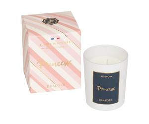 DRAEGER PARIS - Bougie Cadeau blanche Parfumée Rêve de coton "Princesse" - Idée cadeau Copine, Friendship, Amie, Amitié - Pot en verre - Made in France - 100% Cire Végétale - 40h de combustion
