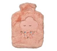 DRAEGER Paris - Bouillotte Corail Peluche Nuage - Chauffante Hiver Cocooning - Cadeau Enfant - Ventre Adulte