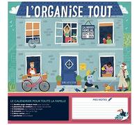 Calendrier Familial 2023-2024 - 28,5x28 cm - Septembre 2023 À Décembre 2024 - L'organise Tout - Draeger Paris