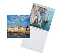 DRAEGER PARIS | Calendrier mural France 2023 à suspendre 29x29cm |16 mois sept 22 à dec 23 | 7 langues | Calendrier cuisine, chambre, bureau | Grille mensuelle | Papier certifié FSC®