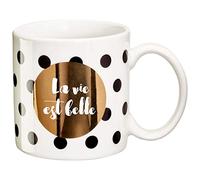 Mug Draeger Black and Gold La vie est belle