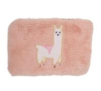 DRAEGER PARIS | Pochette rose Peluche Lama | Fausse fourure |Porte-monnaie mignon | Trousse crayons Trousse maquillage | Idée cadeau pour soi, pour son enfant, pour sa fille