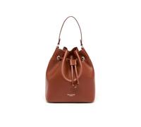 DRAEGER Paris - Sac Bourse Anna - 20,5 x 13 x 23 cm - Bandoulière Réglable Amovible - Pochette de Rangement - Sac à Main Femme - Shopping, Sorties - Cognac