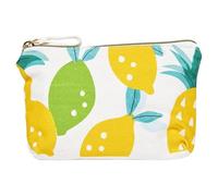 Draeger - Pochette Coton Citrons - Pochette avec Fermeture Éclair - Rangement Maquillage, Rouge à Lèvres, Crayons - Idéal Cadeau Anniversaire, Toutes Occasions - 100% Coton