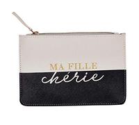 Draeger - Pochette Ma Fille chérie - Pochette avec Fermeture Éclair - Rangement Maquillage, Rouge à Lèvres, Crayons - Idéal Cadeau Anniversaire, Toutes Occasions