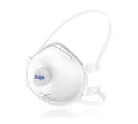 Dräger X-plore 1330 V Lot de 5 masques respiratoires FFP3, masque anti-poussière jetable avec valve pour particules toxiques/fumées/agents pathogènes/aérosols, taille M/L