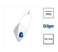 Dräger x-plore 1730+ v ffp3 nr d demi-masque filtrant 10 pièces - protection contre poussières toxiques-fines, particules solides et liquides G