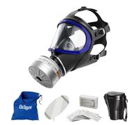 Dräger X-plore 6300 Masque intégral avec filtre A2B2E2K2 Hg P3 R D et accessoires - Masque respiratoire avec filtre Rd40, protection fiable contre les gaz, vapeurs, poussières fines et particules