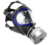 Dräger X-plore 6300 Masque intégral de protection respiratoire avec filtre A2B2E2K2 HG P3 R D de filetage Rd40, masque à gaz pour des travaux chimiques et construction