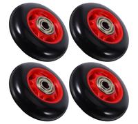 DRAFIDEEP Lot de 4 Roues Abdominales pour Équipement de Fitness, Poulies de Remplacement pour Tapis de Course et Vélo Appartement, Accessoires de Gymnastique pour Sportifs Amateurs