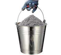 DRAFIDEEP Seau Acier Inoxydable Rond Couvercle, 24 CM, Conteneur Polyvalent pour Pâturage et Usage Alimentaire