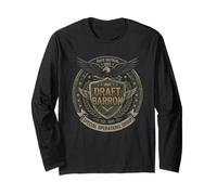 Draft Barron T-Shirt Drapeau Américain pour Hommes Manche Longue