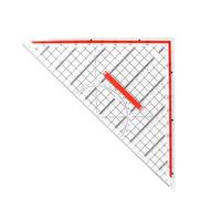 Drafting Triangle Ruler, Multifunctional Geometry Tool, 12.8x9.06 Inches ABS Triangle with Transparent Build, Square Drafting Ruler, Architects Office Designers Engineers Drawing Painting Math