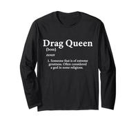 Drag Queen Définition Accessoire de Costume Mignon pour Drag Queens Manche Longue