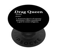 Drag Queen Définition Accessoire de Costume Mignon pour Drag Queens PopSockets PopGrip Adhésif