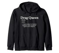 Drag Queen Définition Accessoire de Costume Mignon pour Drag Queens Sweat à Capuche