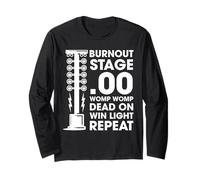 Drag Racing Burnout Stage Win Light Womp Womp Humour Racer Manche Longue