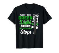 Drag Racing Green Light Start Tree Trash Talk Racer Humour T-Shirt