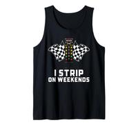 Drag Racing I Strip on Weekends Starting Tree Racer Humour Débardeur