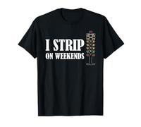 Drag Racing I Strip on Weekends Starting Tree Racer Humour T-Shirt