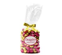 DRAGÉES AMANDES FINES 1KG FUCHSIA OR