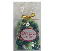 DRAGÉES AMANDES FINES 1KG VERT ARGENT