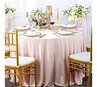 Dragées Anahita Nappe Ronde Blush Tissu 300cm