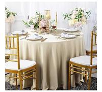 Dragées Anahita Nappe Ronde Champagne Tissu 300cm