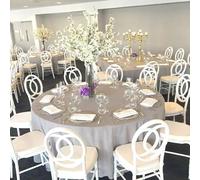 Dragées Anahita Nappe Ronde Grise Tissu 300cm Mariage