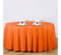 Dragées Anahita Nappe Ronde Orange Tissu 300cm