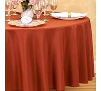 Dragées Anahita Nappe Ronde Terracotta Tissu 300cm Mariage