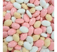 Dragées chocolat intérieur GUIMAUVE variation de Rose Mauve Parme ivoire 500g - pas cher - environ 125 dragées - Fabrication artisanale en Fance - sans conservateur