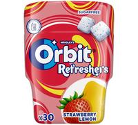 Dragées Wrigley's Orbit Refreshers Fraise Citron, boîte de 67 g