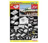 Dragon - 1/35 T-34/76 Mod. 1943 W/Commander Cupola No. 112 (11/21) dra6621