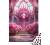 Dragon 1000 Morceaux Papier Écologique Crystal Hall Casse-tête Entraînement Cérébral Facile Nettoyer Niveau Difficulté Équilibré Loisirs Maison 52x38cm/1000pcs