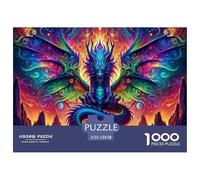 Dragon 1000 Piece Jigsaw Divine Dragon Puzzles for Adults and Kids Age 12 Years Up Challenging & Brainteasing Puzzle Game for The Whole for Women Gifts for Men52x38cm/1000pcs