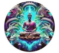 Dragon 1000 Pièce Jigsaw Puzzles Jeux ÉduChatifs Créatif Jigsaw Rond Jeu De Défi Unique pour Cadeaux De Voyage, Présent 1000pcs (67.5x67.5cm)