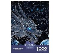 Dragon 1000 Pieces Animation Puzzle en Papier Qualité Supérieure De l'art De La Décoration Moderne Adultes Et Enfants Dès 14 Ans 70x50cm/1000pcs