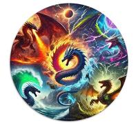 Dragon 1000 Pièces Dragon Puzzle pour Adulte Détente & Relaxation Jeu Cadeau Unique Adultes Et Enfants Dès 14 Ans 1000pcs (67.5x67.5cm)
