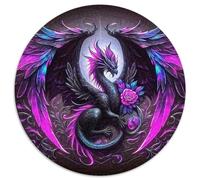 Dragon 1000 Pièces Dragon Puzzle pour Adulte Matériaux Recyclés Jeu Cadeau Unique Adultes Et Enfants Dès 14 Ans 1000pcs (67.5x67.5cm)
