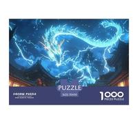 Dragon 1000 Pieces Jigsaw Puzzles for Adults Challenging Game Stress Relieving Entertainment Exercise The Memory of The Brain for The Whole for Women, Gifts for Men 70x50cm/1000pcs