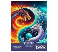 Dragon 1000 Pièces Mythique Puzzle en Papier Jeu Éduchatif Défi Décoration Moderne Adultes Et Adolescents Dès 14 Ans 70x50cm/1000pcs