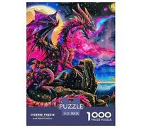 Dragon 1000 Pièces Mythique Puzzle pour Adultes Détente Décoration Moderne Adultes Et Adolescents Dès 14 Ans 38x26cm/1000pcs