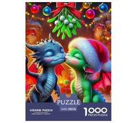 Dragon 1000 Pièces Mythique Puzzle pour Adultes Jeu D'intelligence Décoration Moderne Adultes Et Adolescents Dès 14 Ans 38x26cm/1000pcs