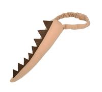 Dragon - 36 cm Drachenschwanz Kostüm | Dinosaure Schwanz Kinder, pour cosplay et Fasching, Tier-Kostümzubehör Elastisch, 1er Pack, Blau Gelb, Weich, Leicht, Rollenspiel