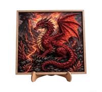 Dragon 3D coloré pour textile - 20 cm - Pour la fabrication de costumes | Les motifs de dragon 3D vifs inspirent les projets fantastiques, idéal pour les costumes, facile à coudre