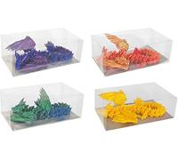 Dragon 3D Décoratif, 22 cm, Couleurs Assorties, Brun Foncé avec des Nuances de Gris et de Bleu