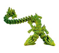Dragon 3D, Jouet Dragon Fidget - Dragons à Double tête Animaux imprimés en 3D,Dragon articulé Flexible, articulations Mobiles, de Bureau exécutif pour Le Bureau à Domicile