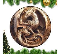 Dragon 3D pzzle - Wood Animal Model, Brain Toy | 150pcs Vision Challenge Puzzle avec des Fonctionnalités Sculptées Uniques, Créature Fantastique Éducative Jigsaw pour Les Adultes Stress Relay Bureau