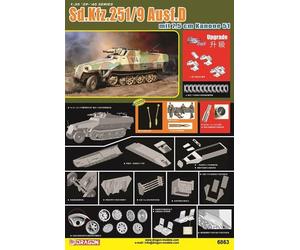 Dragon 6863 - 1:3 5 Sd.Kfz.251/9 Ausf.d W/7.5cm Cc 37 - Neuf